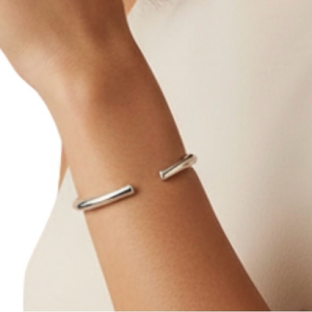 Plunder Silver Open Cuff Bracelet